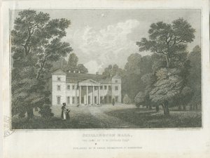 Chillington Hall: gravür, nd [1830] (baskı) by Frederick Calvert