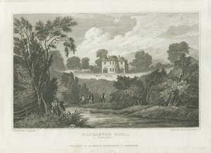 Darlaston Hall: gravür, nd [c 1830] by Frederick Calvert