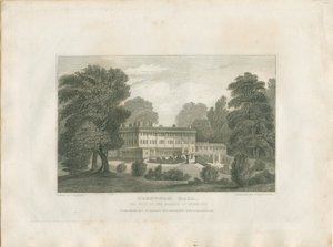 Trentham Hall: gravür, nd [c 1830] (baskı)