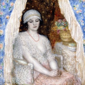 Mavi Perdeler by Frederick Carl Frieseke
