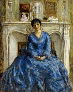Mavi Önlük by Frederick Carl Frieseke
