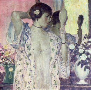 El Aynası (tuval üzerine yağlı boya) by Frederick Carl Frieseke