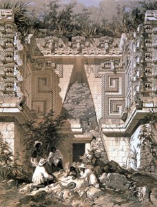 Ağ Geçidi, Vali Konağı, Uxmal by Frederick Catherwood