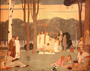 Piknik Sahnesi (afiş) by Frederick Cayley Robinson