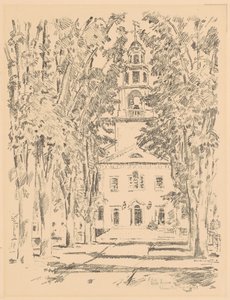Koloni Kilisesi, Gloucester, 1918. by Frederick Childe Hassam