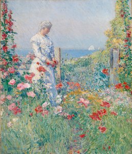 Bahçesinde Celia Thaxter, Bahçesinde, 1892.