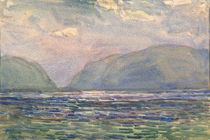 Newburgh üzerinde öğlen, 1916. by Frederick Childe Hassam