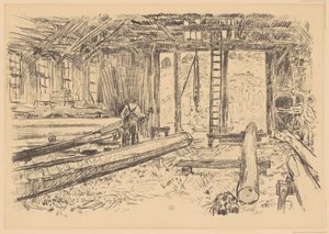 Spar Dükkanı, Gloucester, 1918. by Frederick Childe Hassam