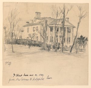 Vali Lounsbury Evi, Ana Cadde, Ridgefield, Conn. by Frederick Dielman