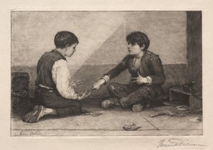 Mora Oyuncuları, 1883. by Frederick Dielman