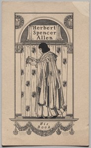 Kitap Plakası: Herbert Spencer Allen, Kitabı yazılı by Frederick Garrison Hall