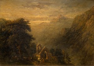 Valle Crucis Manastırı, Llangollen, 1840.