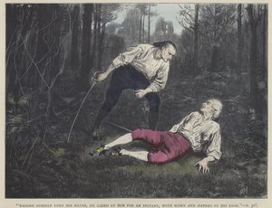 Barnaby Rudge için İllüstrasyon by Frederick L. Bernard