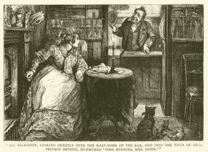 Martin Chuzzlewit için illüstrasyon by Frederick L. Bernard