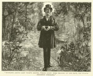Martin Chuzzlewit için illüstrasyon by Frederick L. Bernard