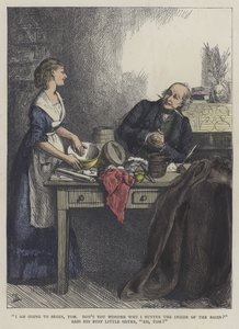 Martin Chuzzlewit için illüstrasyon by Frederick L. Bernard