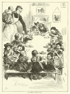 Kreş - akşam yemeği zamanı by Frederick L. Bernard