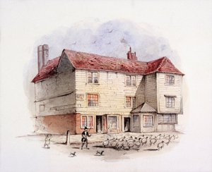 Islington Green, Londra, c1840 by Frederick Napoleon Shepherd