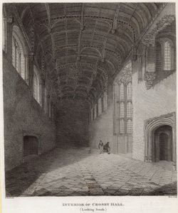 Crosby Hall İç, güneye bakıyor by Frederick Nash