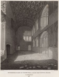 Crosby Hal bölümünün iç kısmı by Frederick Nash