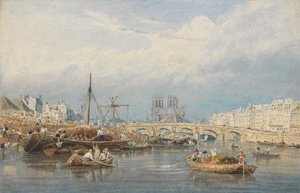 Notre Dame ile Seine by Frederick Nash