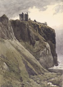 Eski Kale, Dunottar (suluboya) by Frederick Noel Paton