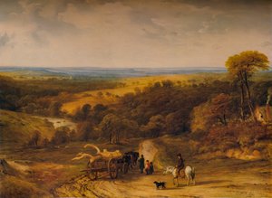 Crediton, Devon, 1843 yakın görünümü
