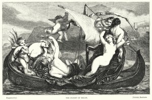 Helen'in Uçuşu (gravür) by Frederick Richard Pickersgill