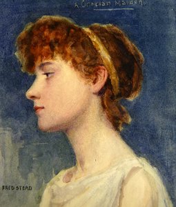 Bir Grecian Maiden, 1890 dolayları (kağıt üzerine suluboya)