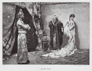 Köle Satıcısı (gravür) by Frederick Vezin
