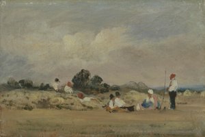Saman yapıcılar dinlenme by Frederick W. Watts