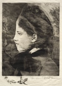 Bir Kadının Başı. by Frederick Warren Freer