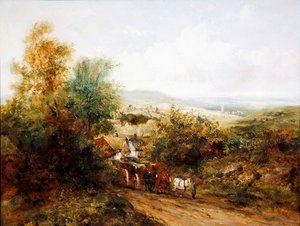 Manzara (tuval üzerine yağlı boya)