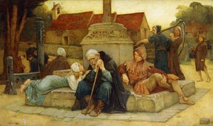 Sokağa çıkma yasağı 1912 Ayrılık Gününün Çadırını Çalıyor by Frederick William Davis
