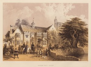Horham Hall, Essex (aquatint) by Frederick William Fairholt