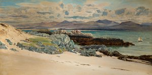 Llanddwyn Adasından Snowdon ve Caernarvon, 1917.
