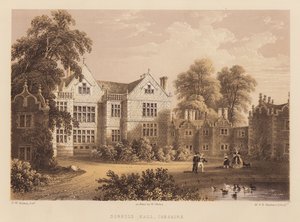 Dorfold Salonu, Cheshire (aquatint) by Frederick William Hulme