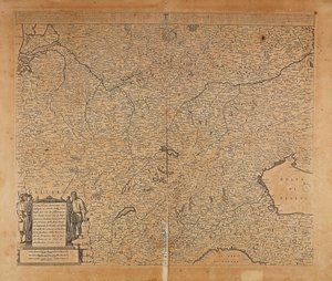 Orta-Kuzey Avrupa ve Kuzey İtalya, Harita Frederik de Wit, Amsterdam, Bakır gravür by Frederick de Wit