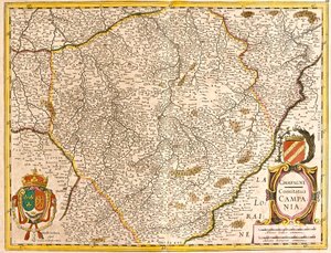 Şampanya Kontu Haritası (Fransa) (gravür by Frederick de Wit