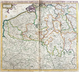 Hollanda Krallığı Haritası (gravür by Frederick de Wit