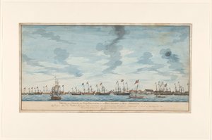 Paramaribo şehrinin görünümü by Frederik Jägerschiöld (signed by artist)