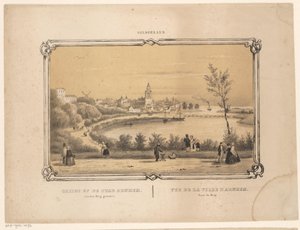 Arnhem'in görünümü Denberg'den alınan Arnhem şehrinin görünümü (nesne üzerindeki başlık) Gelderland (nesne üzerindeki seri başlığı)