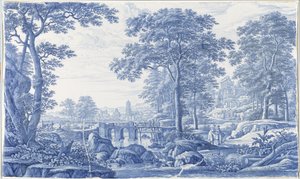 İtalyan Manzaralı Plak İtalyan Manzaralı Plak by Frederik van Frytom (attributed to)