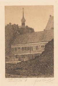 Eski surlar, Maastricht (nesne üzerindeki orijinal başlık) by Frederik van der Harst (signed by artist)