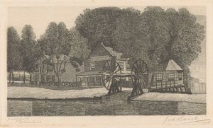 Polder House (nesne üzerindeki orijinal başlık) by Frederik van der Harst (signed by artist)
