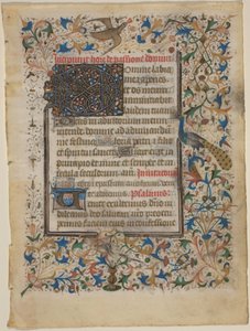 Saatler Kitabından El Yazması Yaprağı (incip. Passionis) by French 14th Century