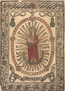 Bir Tespihte Madonna ve Çocuk