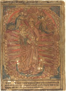 Bir Tespihte Madonna ve Çocuk
