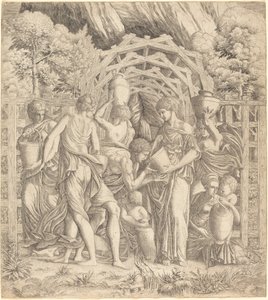 Genç Adam İçme Suyu (Rebecca ve Eliezer?) by French 16th Century after Francesco Primaticcio