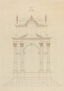 Bir Baldaquin için Tasarım by French 18th Century